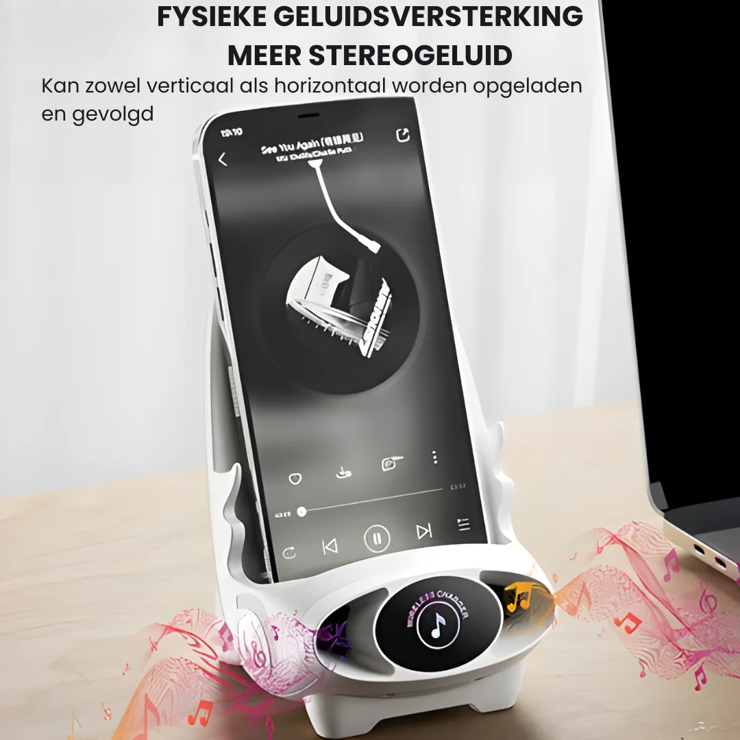 Slimme Mini-Stoel Draadloos Opladen en Entertainment Voor Smartphones en Tablets