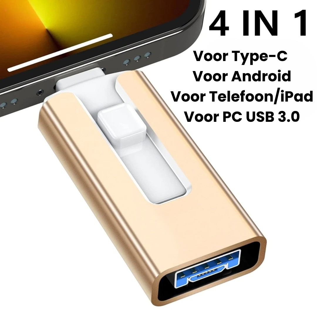 DataPlug – Direct Extra Opslag voor Telefoon | Plug & Play USB/Type-C Stick