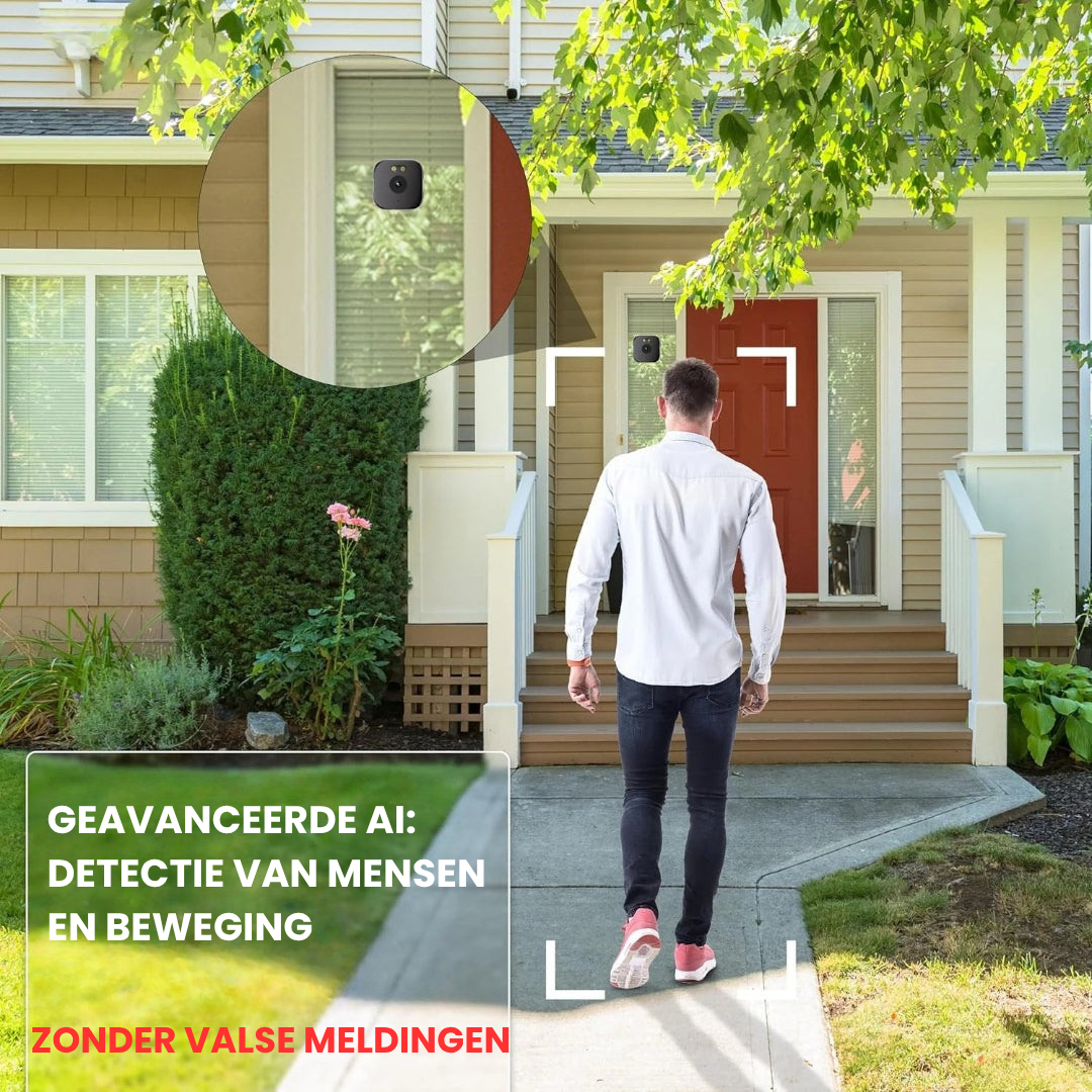 Slimme Beveiligingscamera voor Raam | Nachtzicht & Bewegingsdetectie