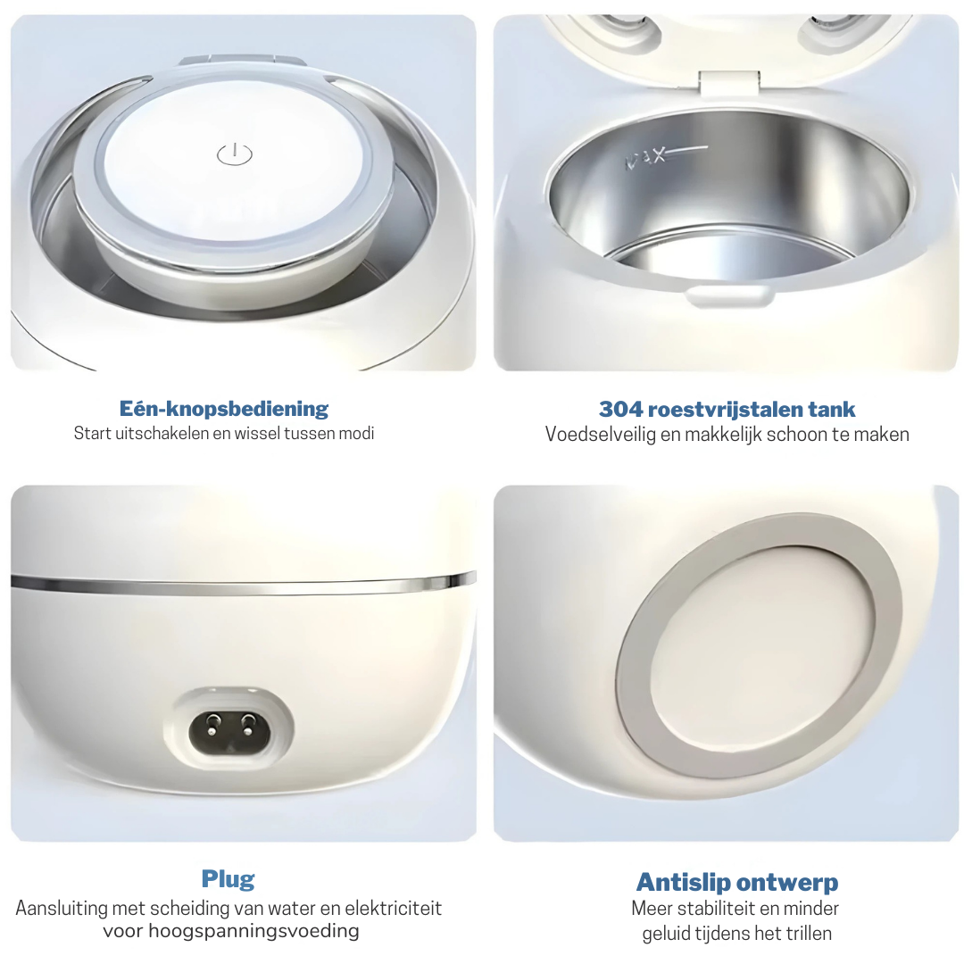 Ultrasonic Desinfectie Box – Dieptereiniging voor Kunstgebit, Aligners & Beugels