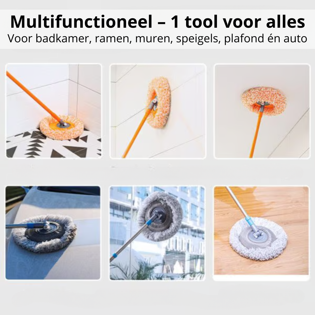 TopClean360 Mop - Tot aan het plafond, in elke hoek