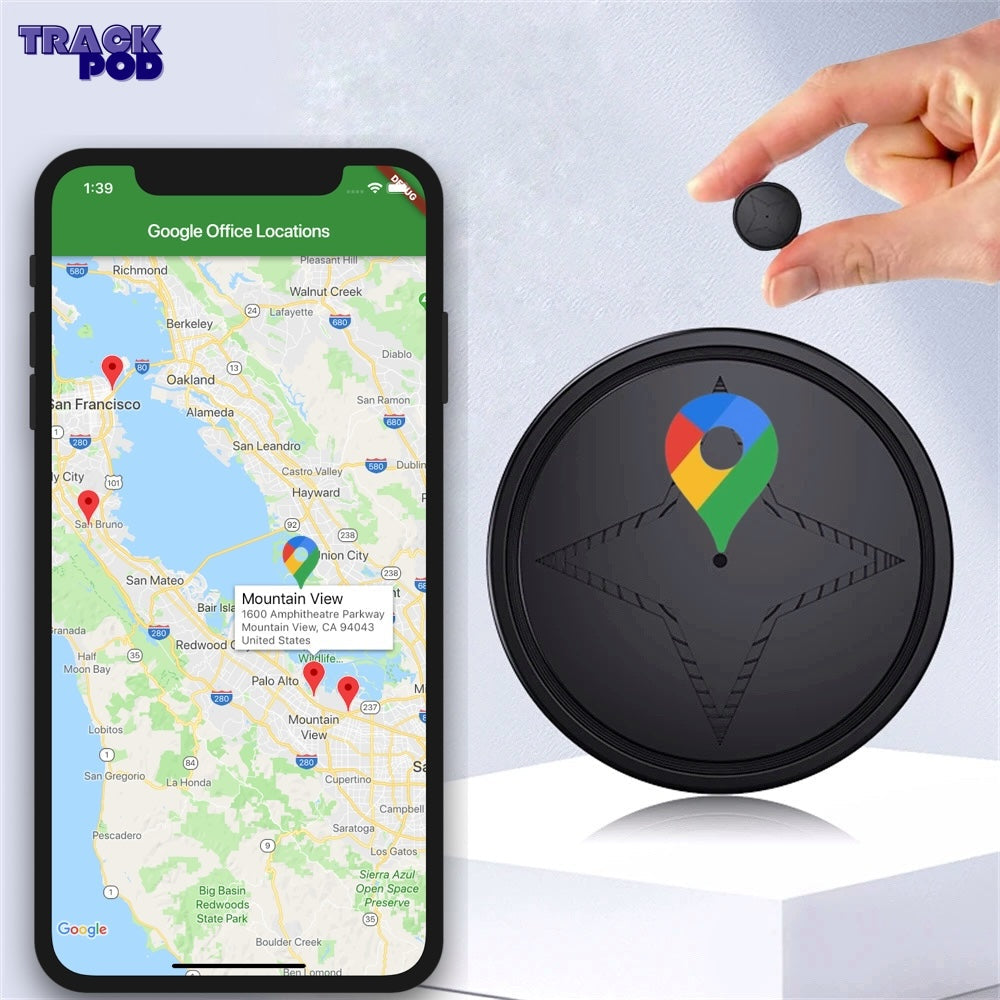 Magnetische GPS Tracker TrackChip – Real-time Locatie voor Auto, Scooter & Fiets