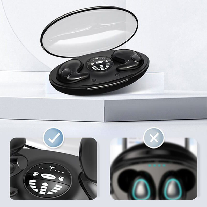 Onzichtbare Draadloze Bluetooth Slaap-Oordopjes – IPX5 Waterproof – Comfortabel & Geschikt voor Zijslapers