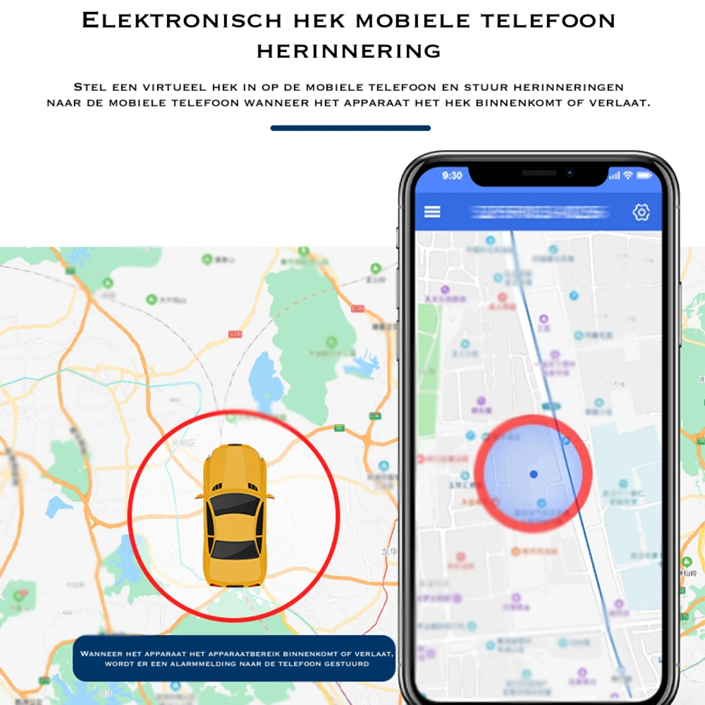 Magnetische GPS Tracker TrackChip – Real-time Locatie voor Auto, Scooter & Fiets