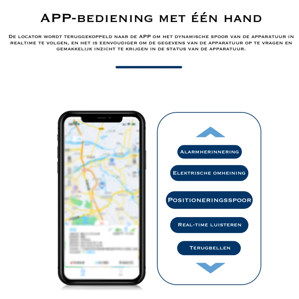 Magnetische GPS Tracker TrackChip – Real-time Locatie voor Auto, Scooter & Fiets