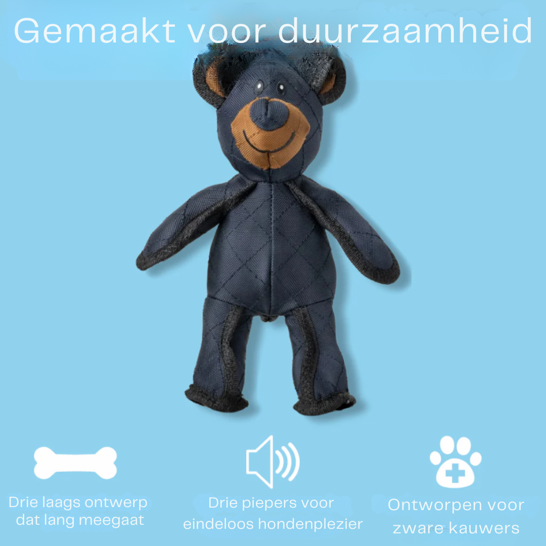 PowerBear Onverwoestbare Kauwspeelbeer – Perfect voor Sterke Honden met Veel Kauwkracht