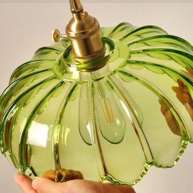 Elegante Glazen Bloem Hanglamp voor Slaapkamer