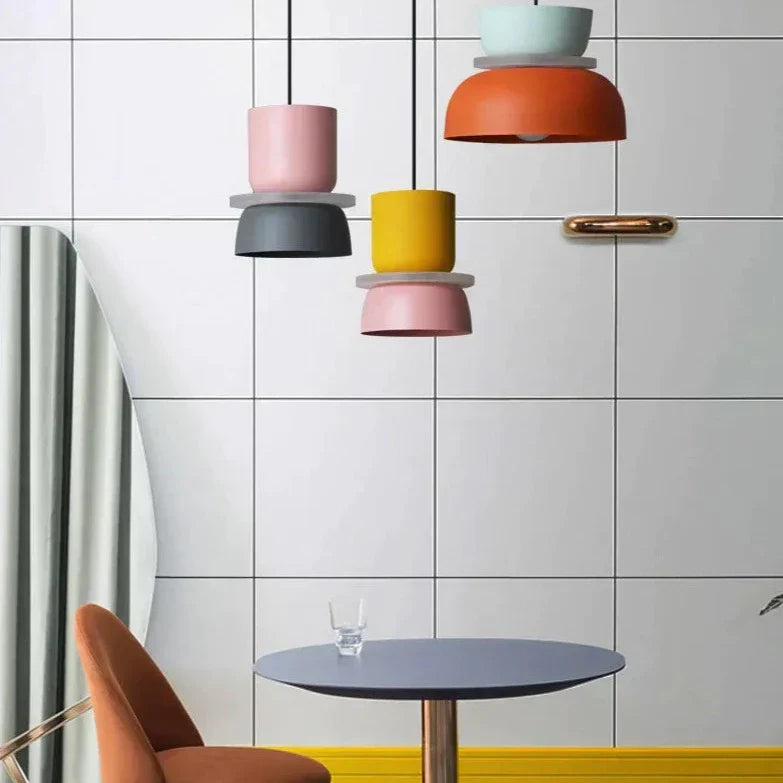 LumoPastel – Scandinavische Pastel Hanglamp – Moderne Opknoping Lamp voor Woonkamer, Keuken & Eetruimte