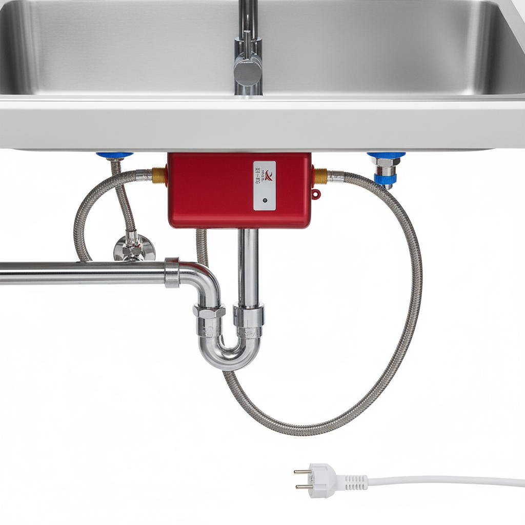 AquaTemp Tankloze Elektrische Boiler Slimme Heetwaterverwarmer met Temperatuurbeveiliging