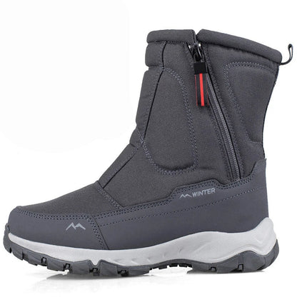 Halfhoge Winter Snowboots Dames & Heren – Waterdichte Warme Laarzen met Pluche Voering – Ademend Katoen