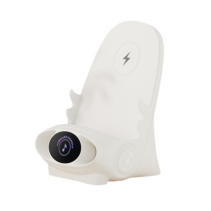 Slimme Mini Stoel Telefoonhouder Pro met Draadloos Opladen & Bluetooth Entertainment