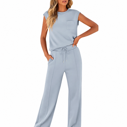 Sara Dames Oversized Set - Casual voor Zomergebruik, Geschikt voor Thuis en Vrije Tijd