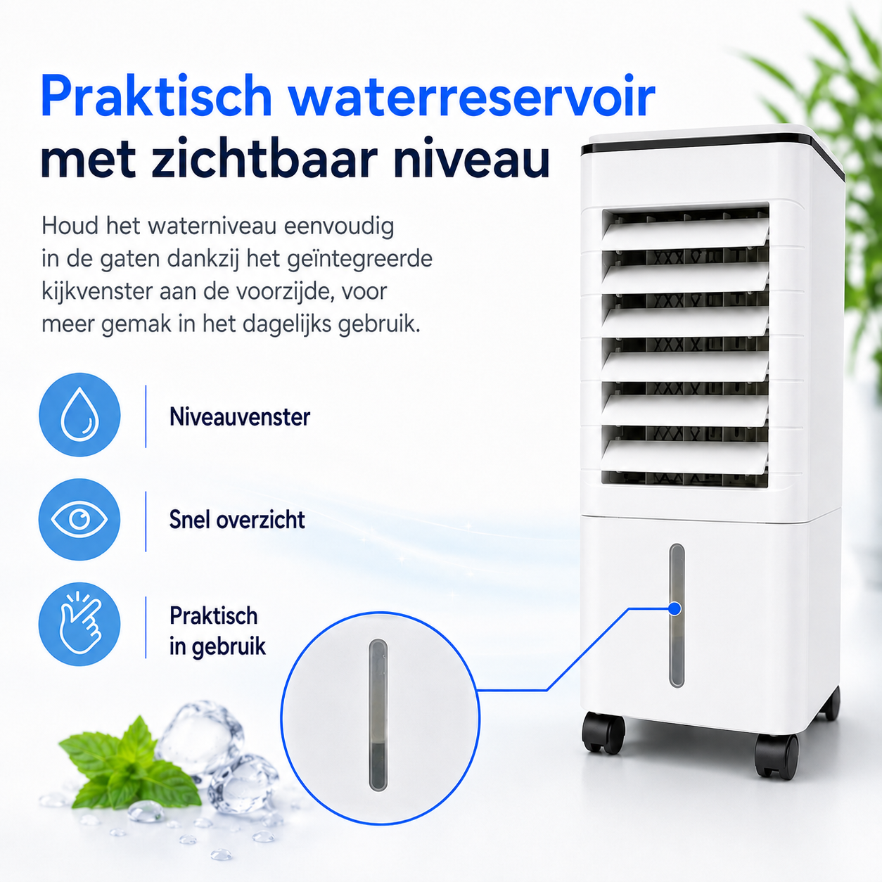 Draagbare Raamloze Aircooler voor Thuis & Kantoor
