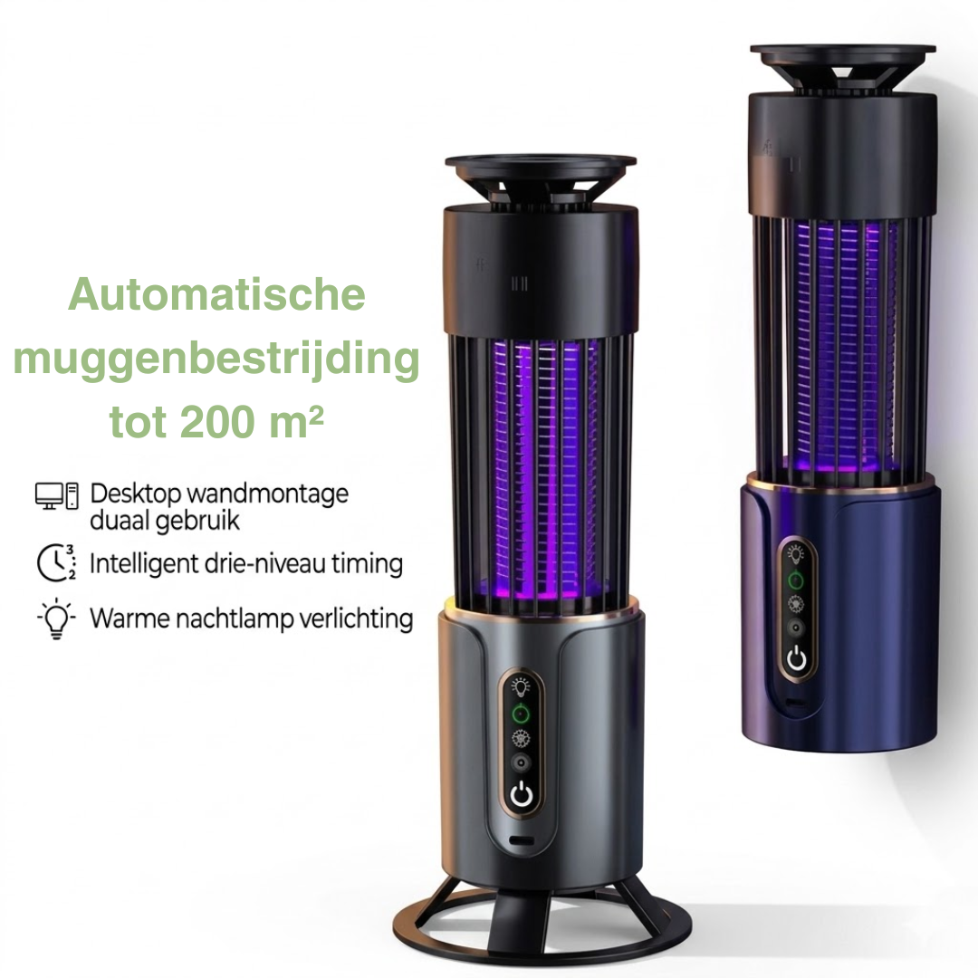 BugFlo Elektrische Muggenlamp UV - LED Insectenlamp Oplaadbaar Binnen Buiten