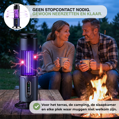 BugFlo Elektrische Muggenlamp UV - LED Insectenlamp Oplaadbaar Binnen Buiten