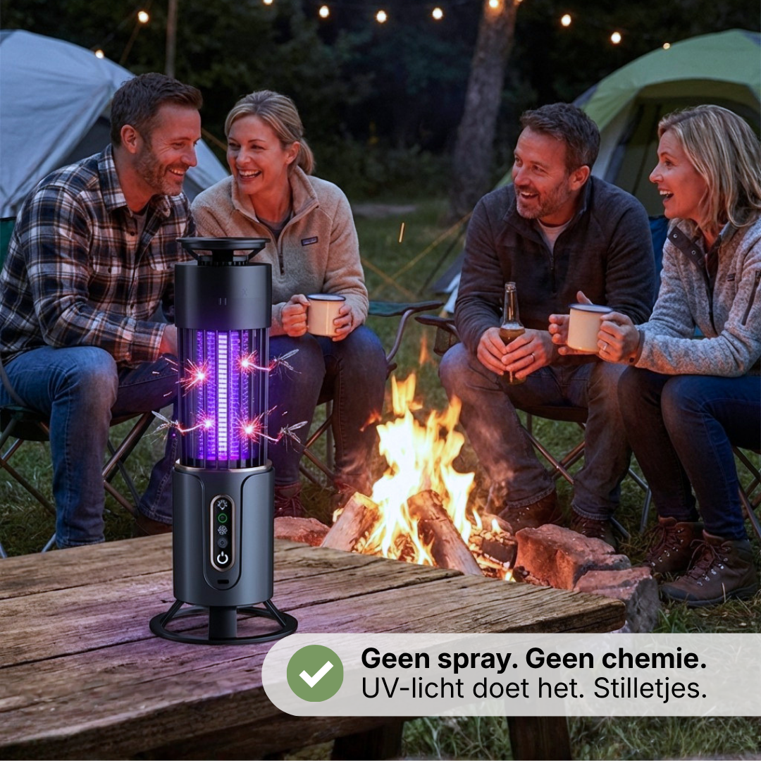 BugFlo Elektrische Muggenlamp UV - LED Insectenlamp Oplaadbaar Binnen Buiten