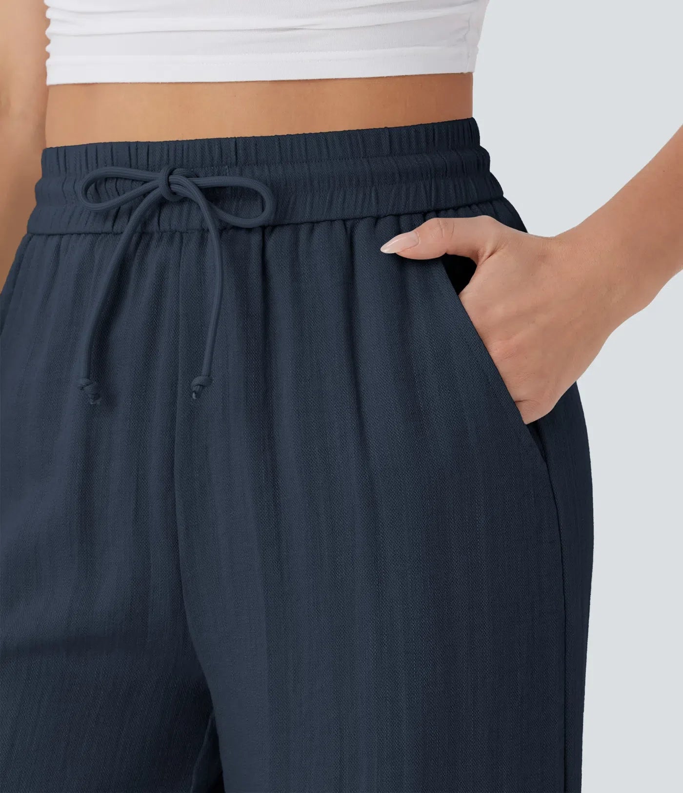 Comfortabele & Luchtige Linnen Broek met Elegante Pijpen