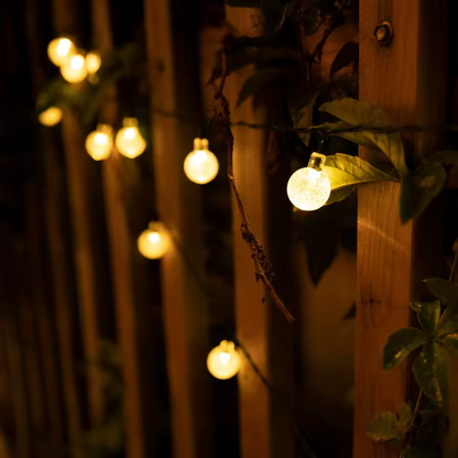 SunGlow CrystalLine – Zonne-energiesprookjes buiten LED geel