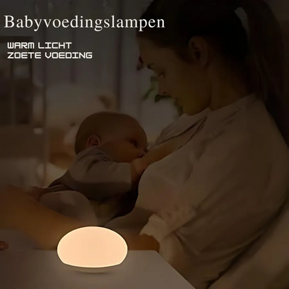 Borstvoedings Nachtlampje – BPA-vrije Siliconen Aanraaklamp met Oogvriendelijke Dimmer – Draadloos & Oplaadbaar