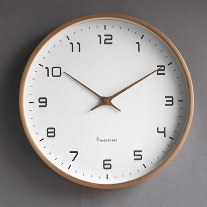NordicTime houten wandklok - stil Scandinavisch design voor een vredig huis