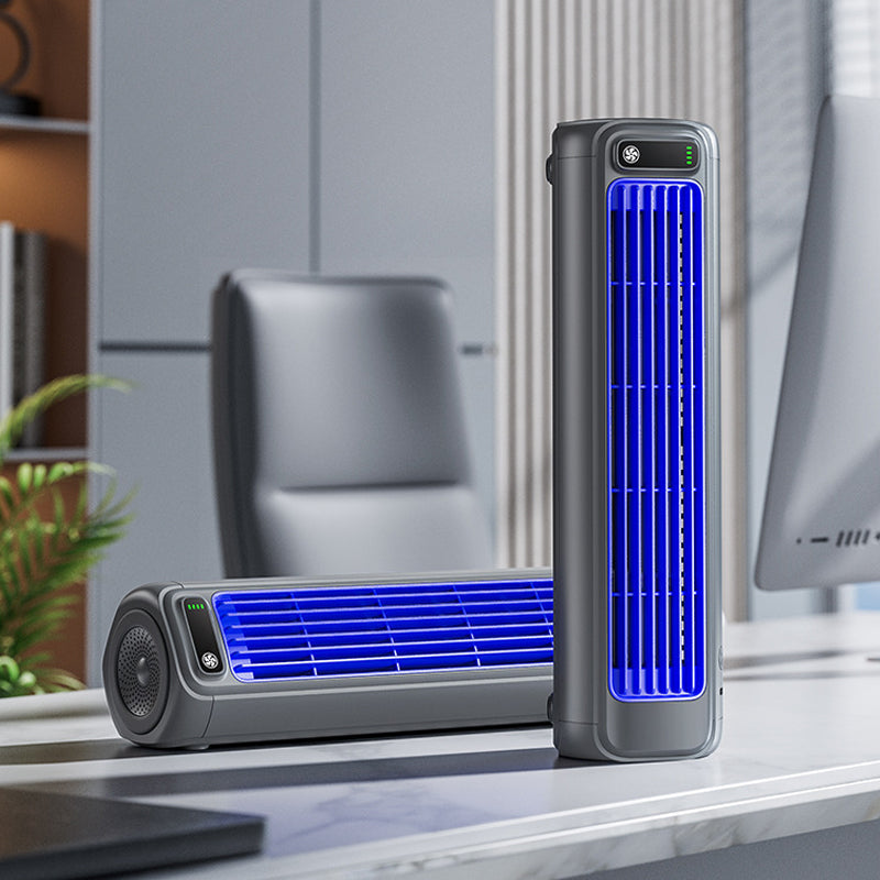 Windee Draagbare Airconditioner 2000mAh - Bladloze Wandventilator