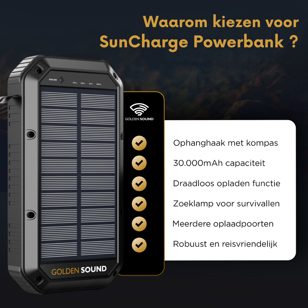 SunCharge Powerbank 30.000 mAh
