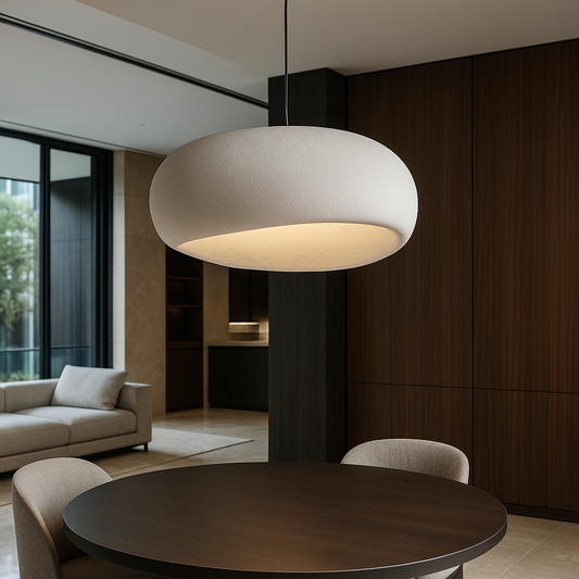 Hanglamp - Minimalistisch Design - Dimbaar - Metaal/Glas - Antraciet/Wit
