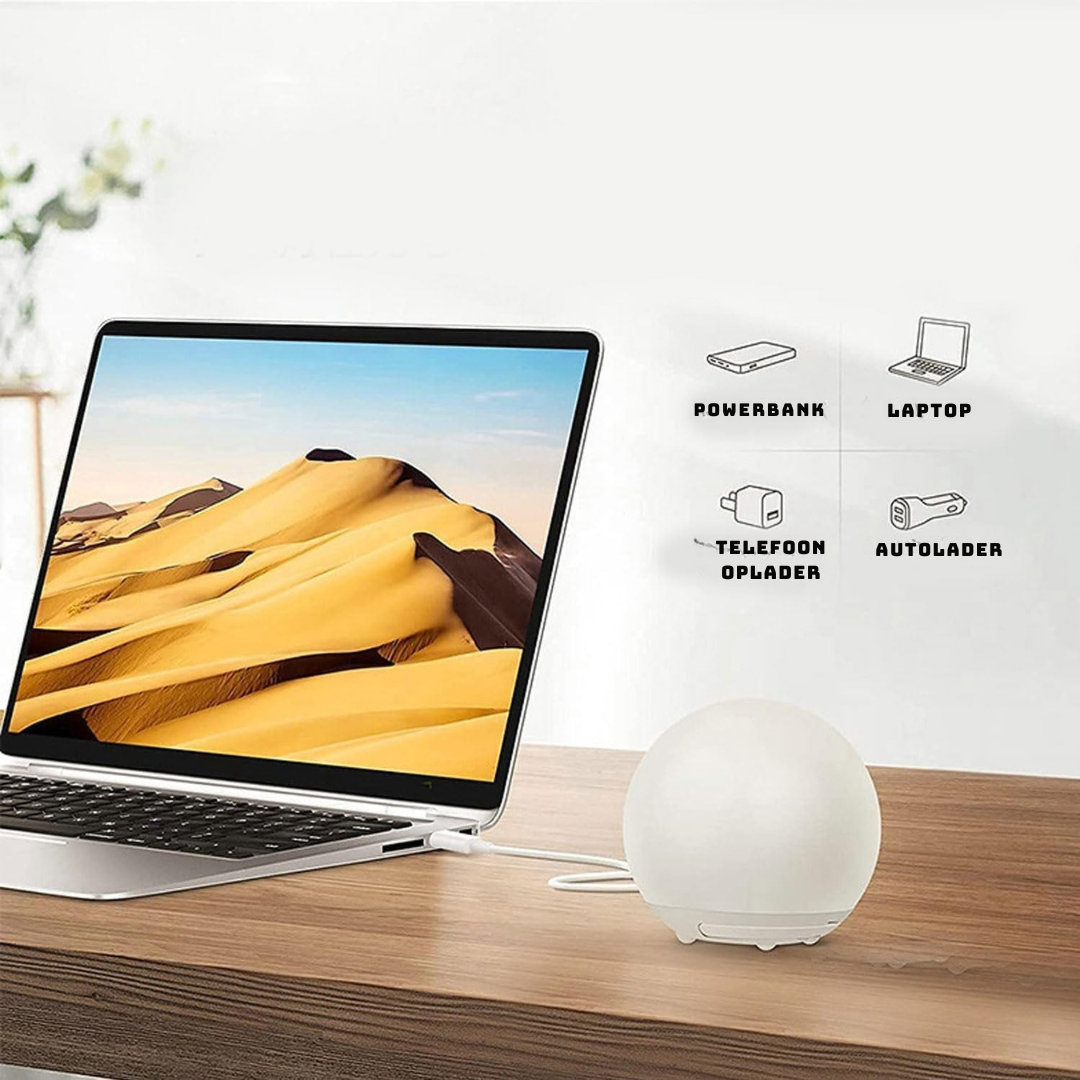 Borstvoedings Nachtlampje – BPA-vrije Siliconen Aanraaklamp met Oogvriendelijke Dimmer – Draadloos & Oplaadbaar