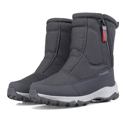 Halfhoge Winter Snowboots Dames & Heren – Waterdichte Warme Laarzen met Pluche Voering – Ademend Katoen