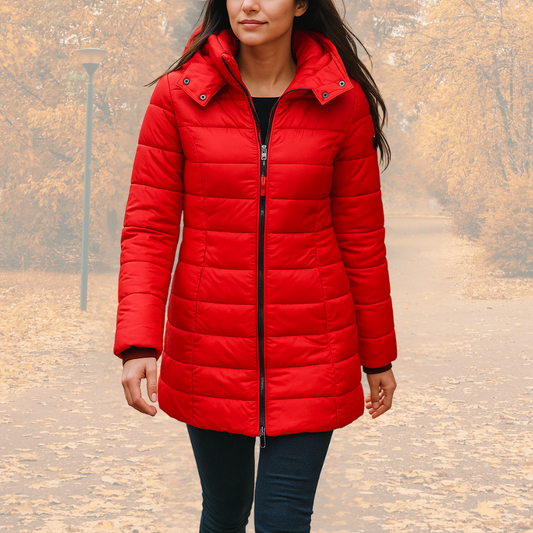 Dames Winter Parka met Warme Voering en Capuchon – Slanke Pasvorm & Ademend – Lichtgewicht & Winddicht