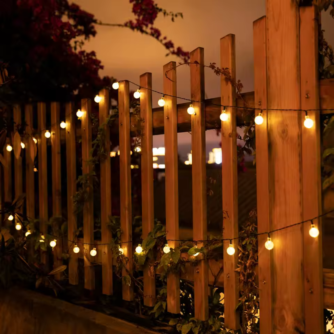 SunGlow CrystalLine – Zonne-energiesprookjes buiten LED geel