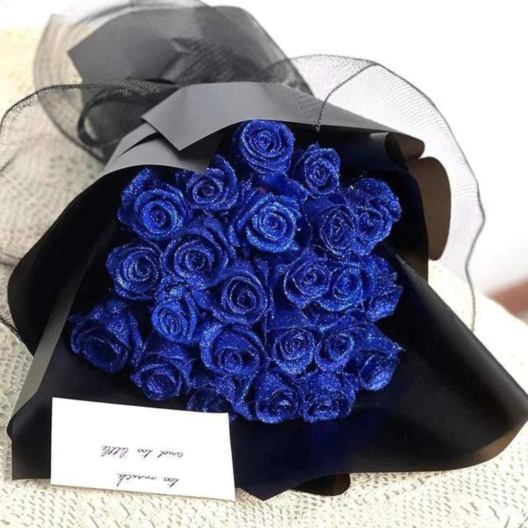 GlowRose - Luxe glitterrozen met een sprankelende afwerking voor geschenken en decoraties