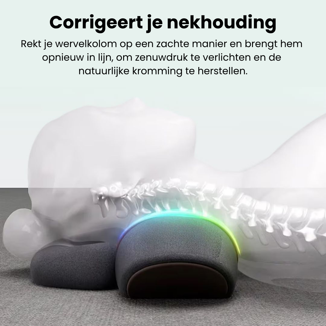 NeckRelief Pro – 3-in-1 Nekpijnverlichting, Houdingcorrectie & Warmtetherapie