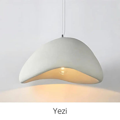 Moderne Wabi Hanglamp – Stijlvolle Hars Kroonluchter