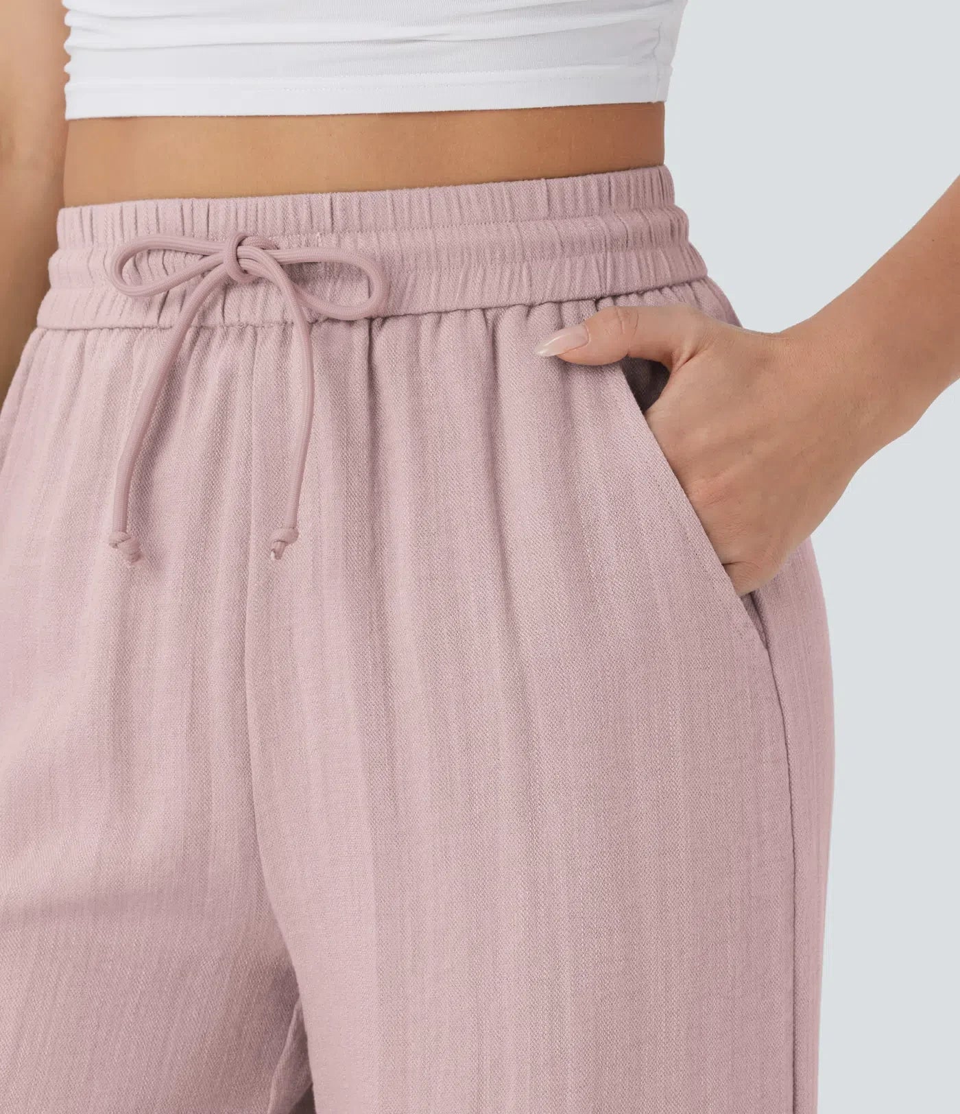 Comfortabele & Luchtige Linnen Broek met Elegante Pijpen