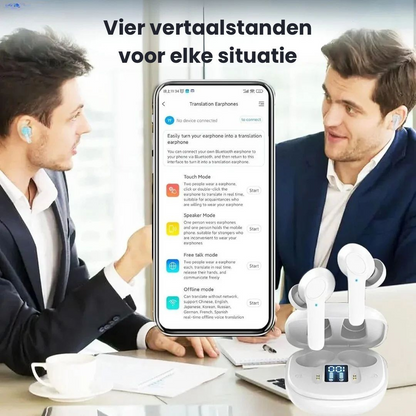 AI-oordopjes met Directe Spraakvertaling in 100+ Talen