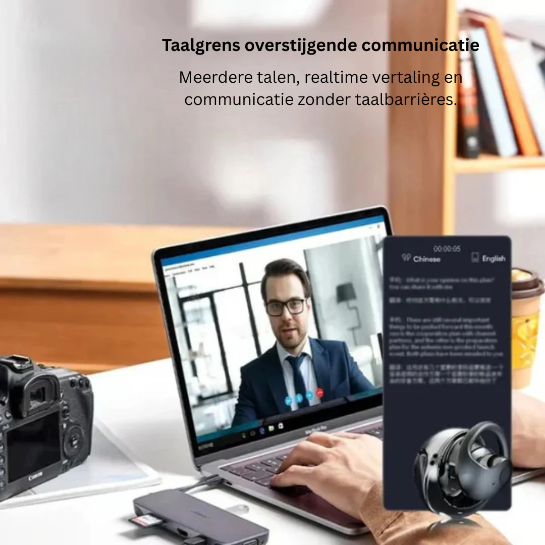 VertaalDopjes Draadloze Bluetooth Oordopjes met AI Vertaalfunctie