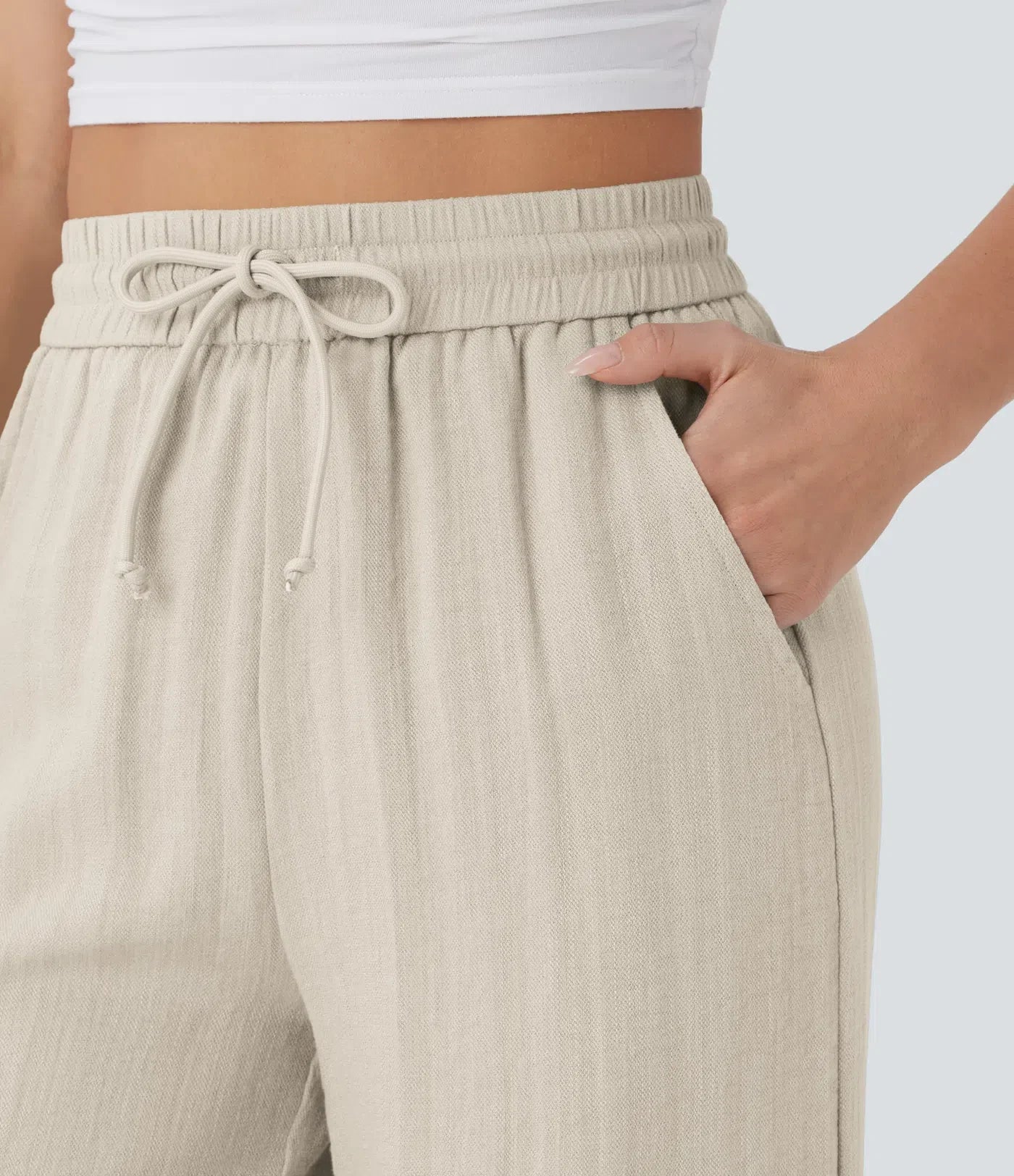 Comfortabele & Luchtige Linnen Broek met Elegante Pijpen