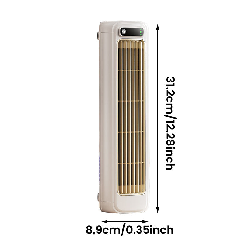 Windee Draagbare Airconditioner 2000mAh - Bladloze Wandventilator