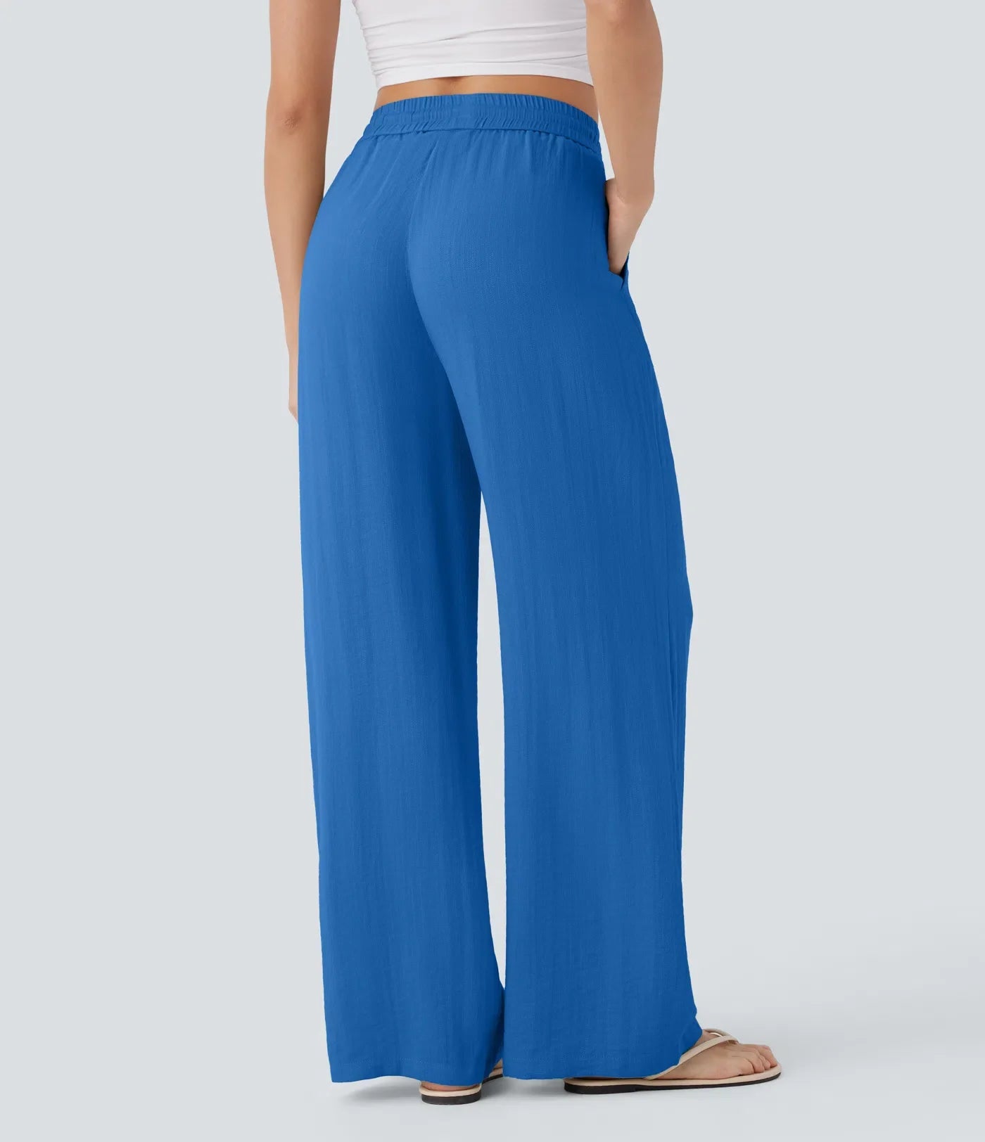 Comfortabele & Luchtige Linnen Broek met Elegante Pijpen