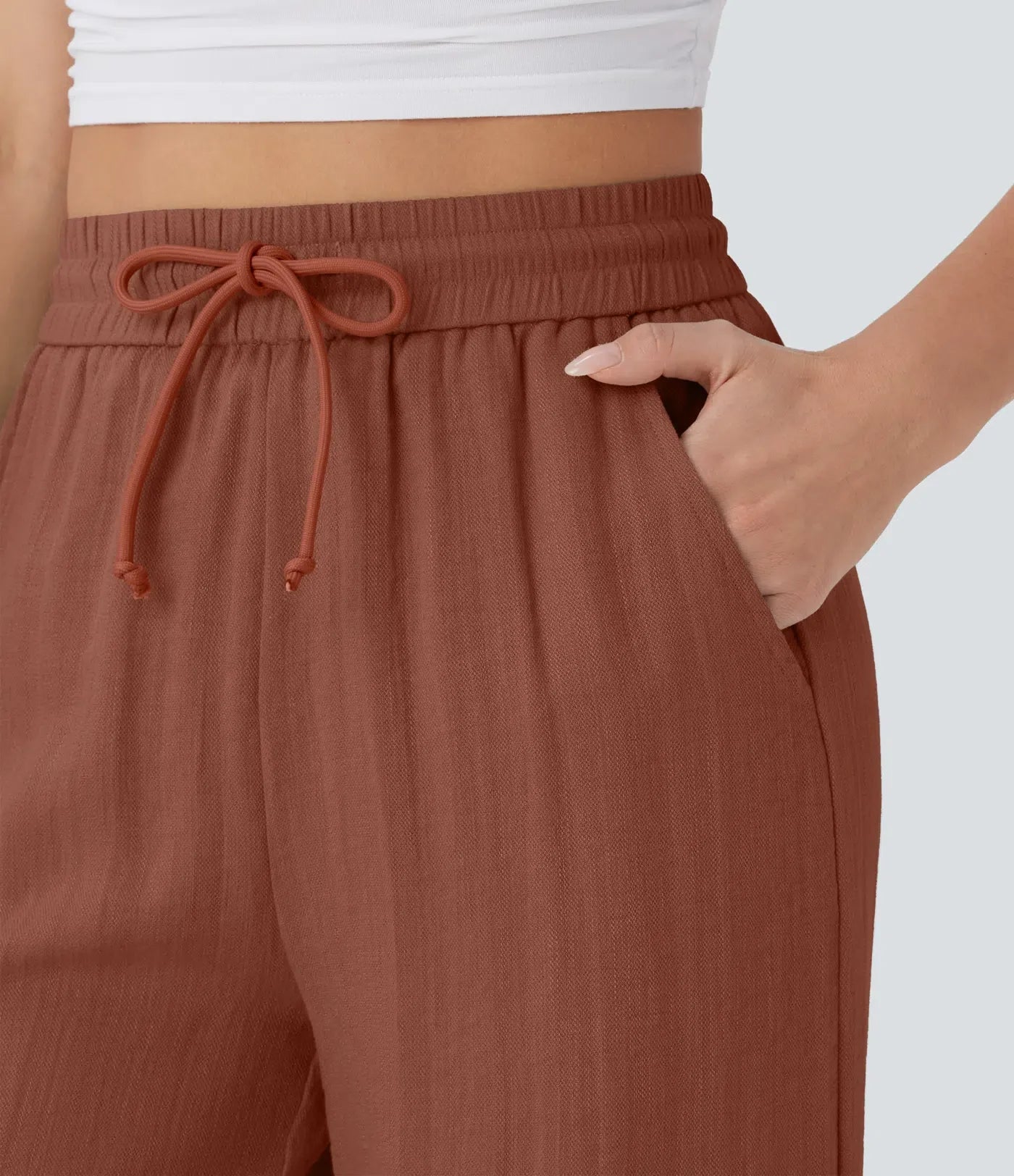 Comfortabele & Luchtige Linnen Broek met Elegante Pijpen
