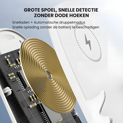 Slimme Mini Stoel Telefoonhouder Pro met Draadloos Opladen & Bluetooth Entertainment