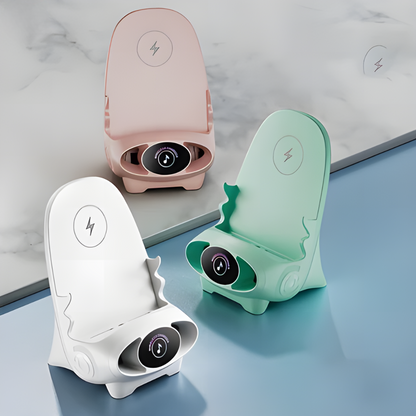 Slimme Mini-Stoel Draadloos Opladen en Entertainment Voor Smartphones en Tablets