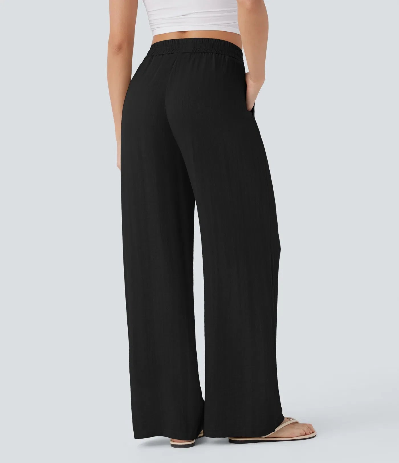 Comfortabele & Luchtige Linnen Broek met Elegante Pijpen