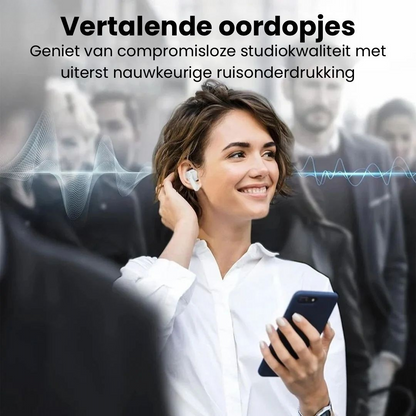AI-oordopjes met Directe Spraakvertaling in 100+ Talen