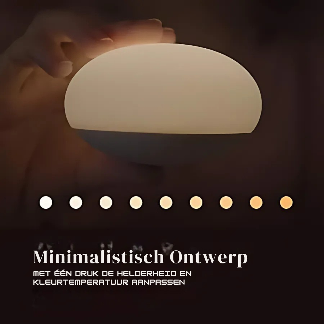 Borstvoedings Nachtlampje – BPA-vrije Siliconen Aanraaklamp met Oogvriendelijke Dimmer – Draadloos & Oplaadbaar