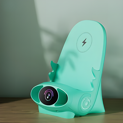 Slimme Mini-Stoel Draadloos Opladen en Entertainment Voor Smartphones en Tablets