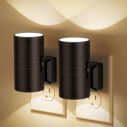 LumaSense – Dimbare LED Nachtlamp Plug-In met Schemer Sensor – Instelbare Helderheid voor Slaapkamers, Gangen & Badkamers