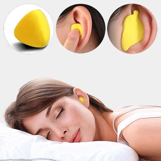 Geluiddempende en waterdichte oordopjes – kneedbaar hypoallergeen comfort voor slaap & zwemmen – geel