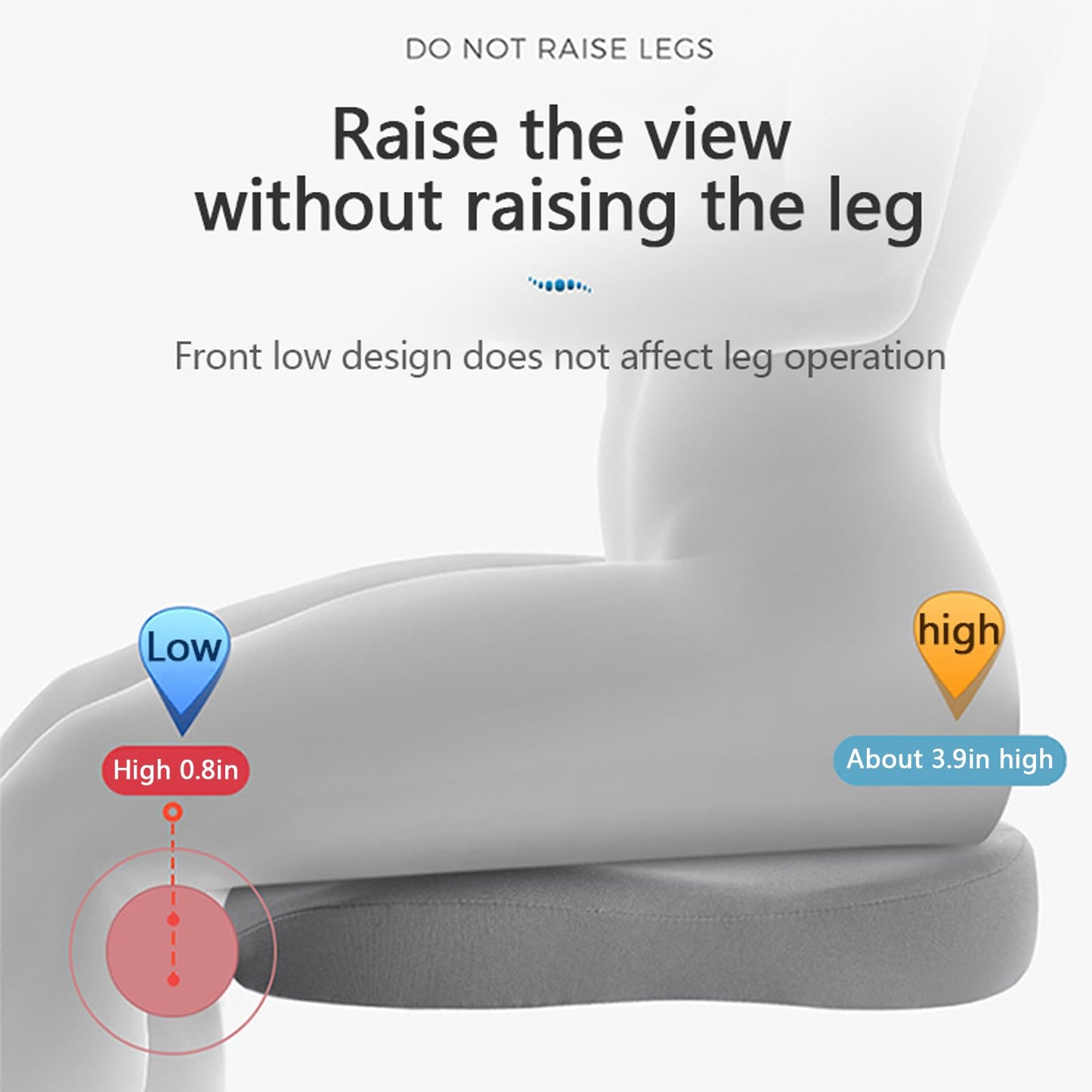 ZitComfort Ergonomisch Zitverhoger Kussen voor Auto & Kantoor – Betere Zithoogte en Houding